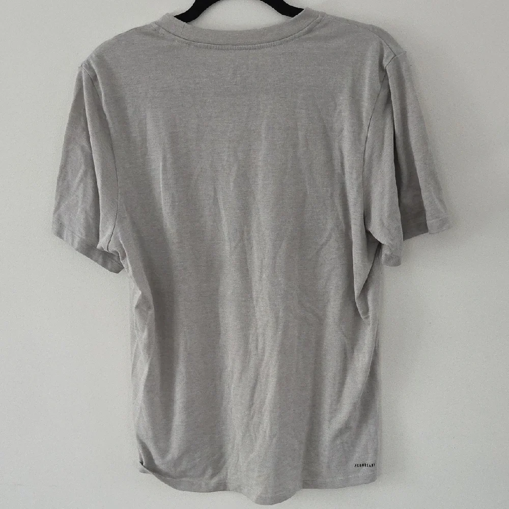 Adidas Black Logo Gray Men's Tee